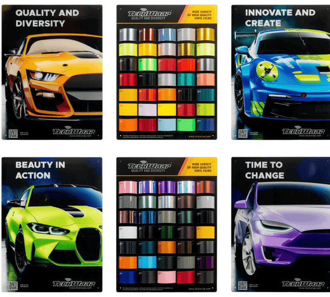 Wzornik kolorów TeckWrap na ścianę TeckWrap Polska